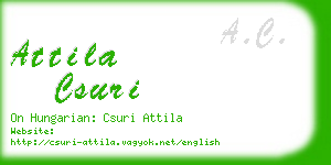 attila csuri business card